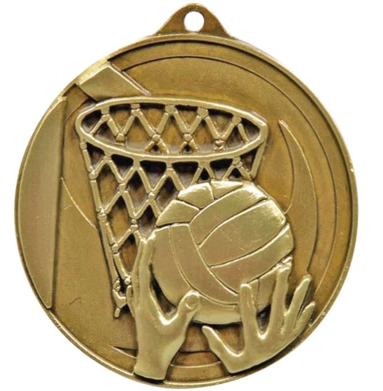 Netball Sculptured Gold