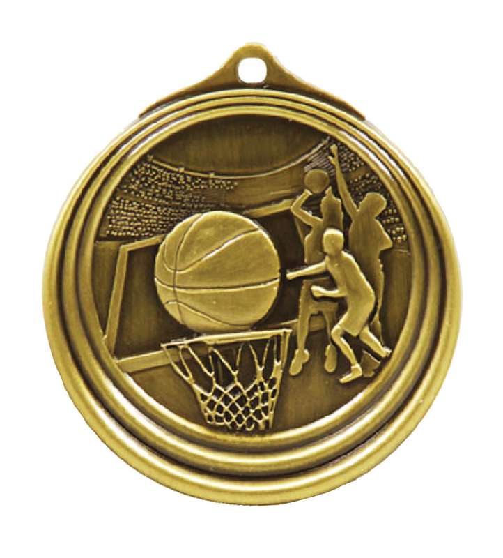 Basketball Sculptured Gold**