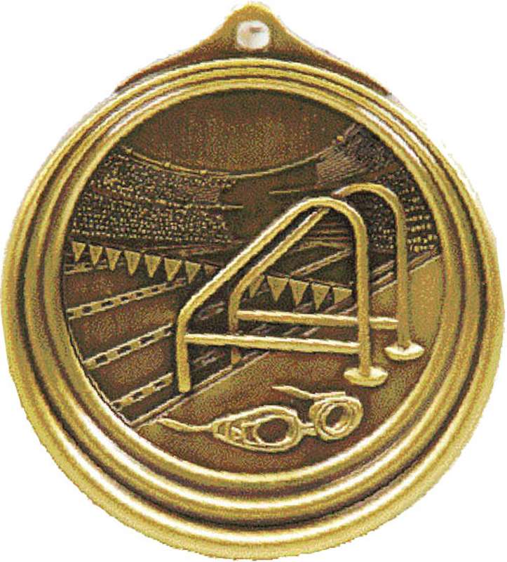 Swimming Sculptured Gold**