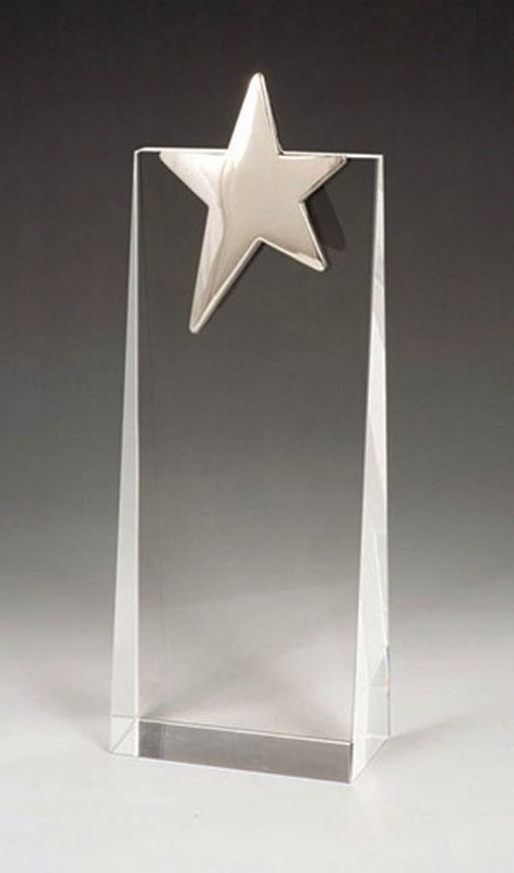 DISCONTINUED – Clear Crystal/Metal Silver Star