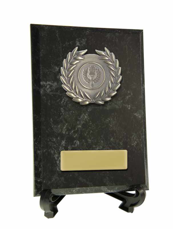 Plaque with Metal Trims