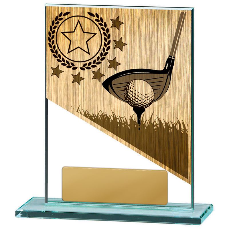 Golf Glass Trophy 130mm
