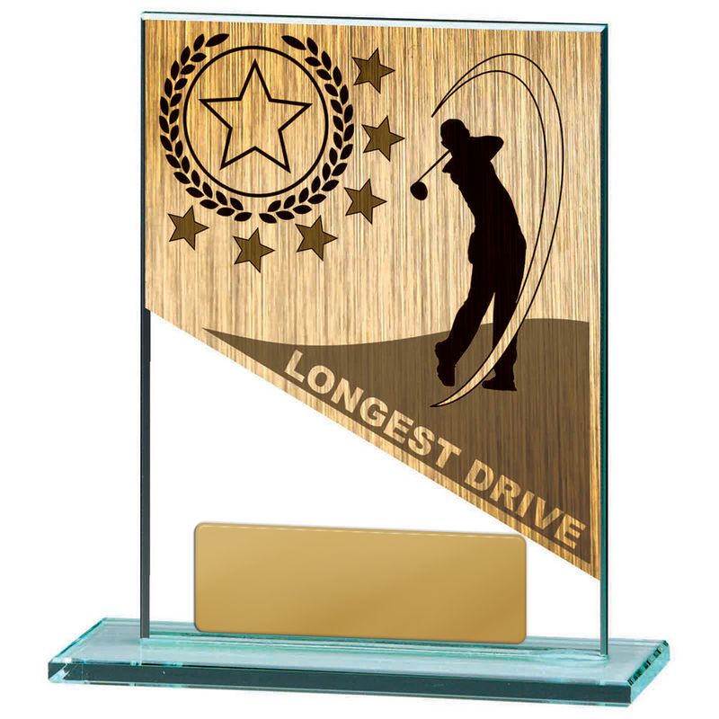 Golf Glass Trophy 130mm