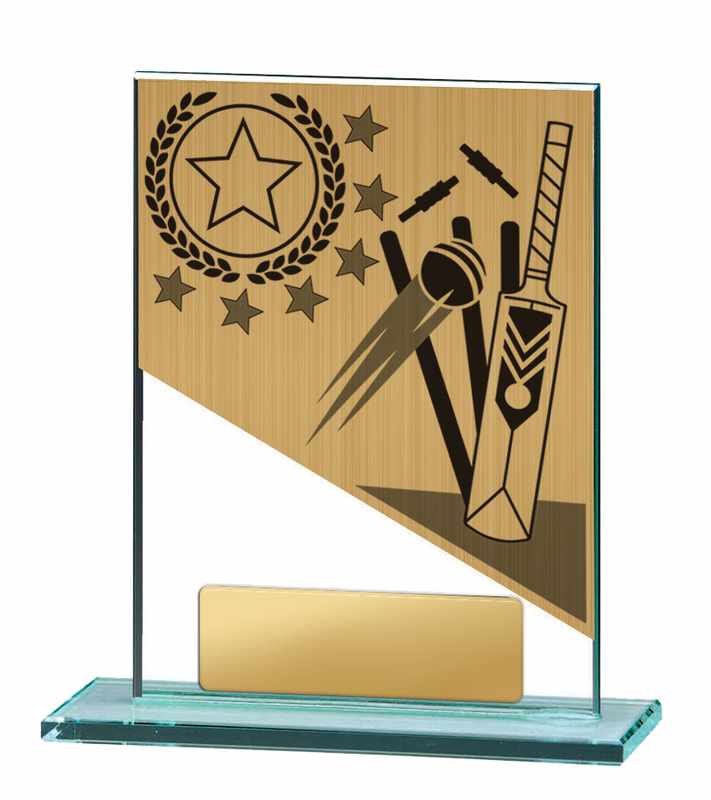 Cricket Glass Trophy 130mm