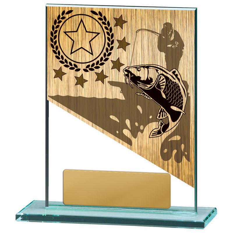 Fishing Glass Trophy 150mm