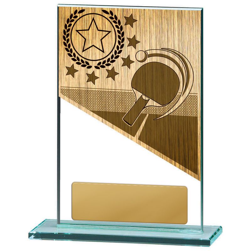 Table Tennis Glass Trophy 170mm